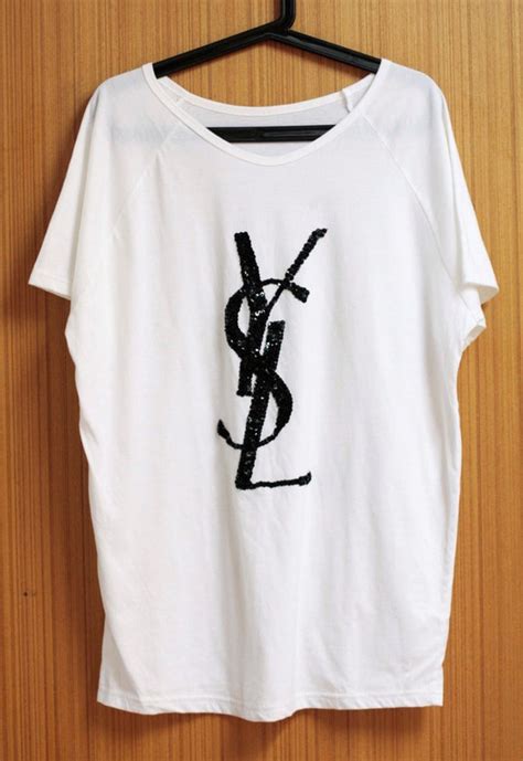 t shirt yves saint laurent femme pas cher|saint laurent long sleeve shirt.